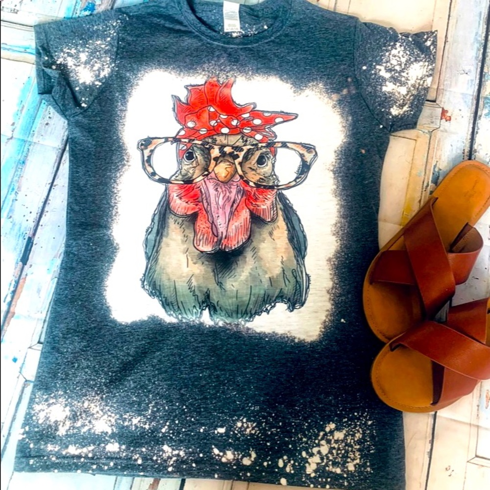 Graphic chicken Tee shirt